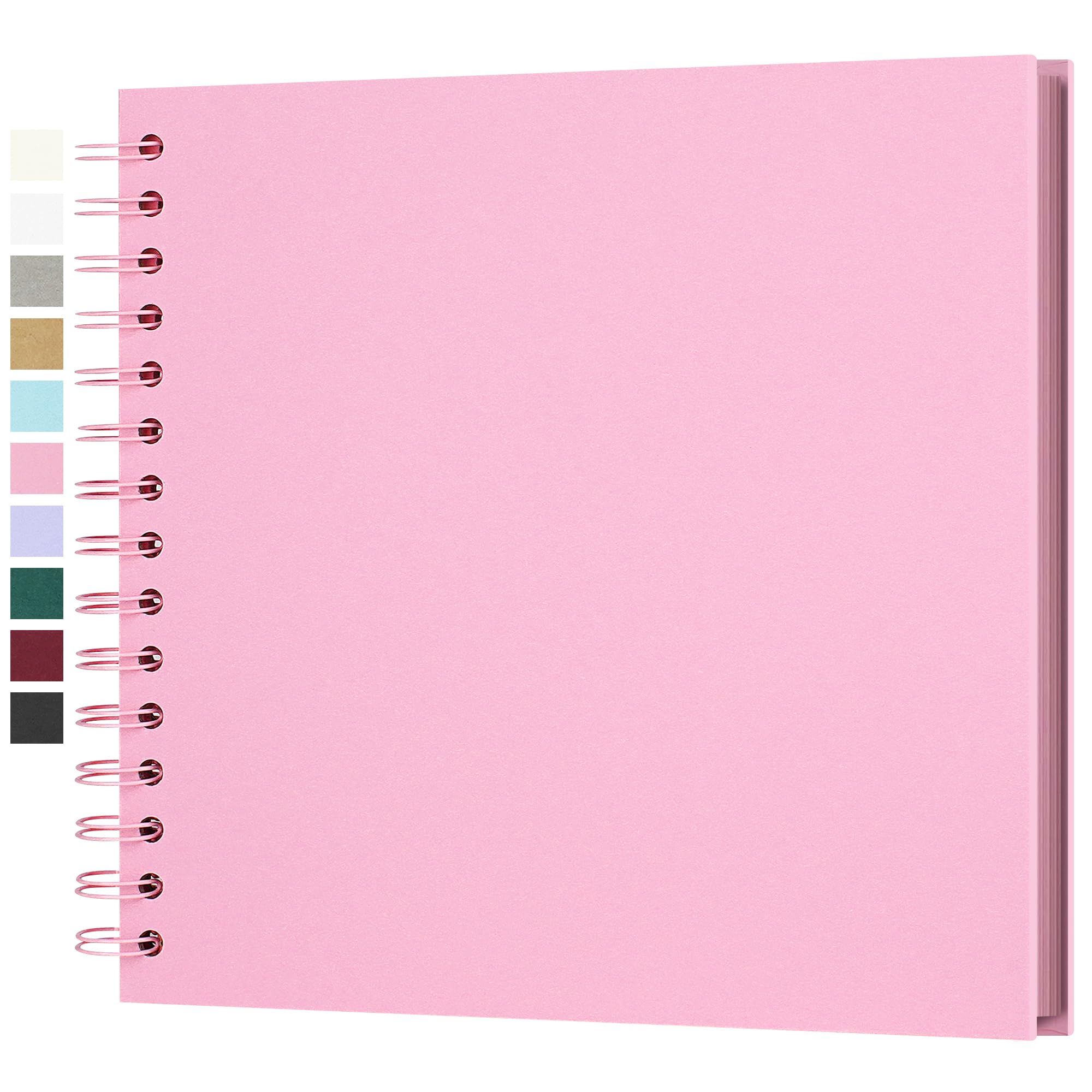 Fotoalbum zum Selbstgestalten, Scrapbook Fotobuch zum Einkleben, Archivqualität säurefrei DIY Geschenk für Baby, Familie, Jahrestag, Geburtstag, Valentinstag und Hochzeit