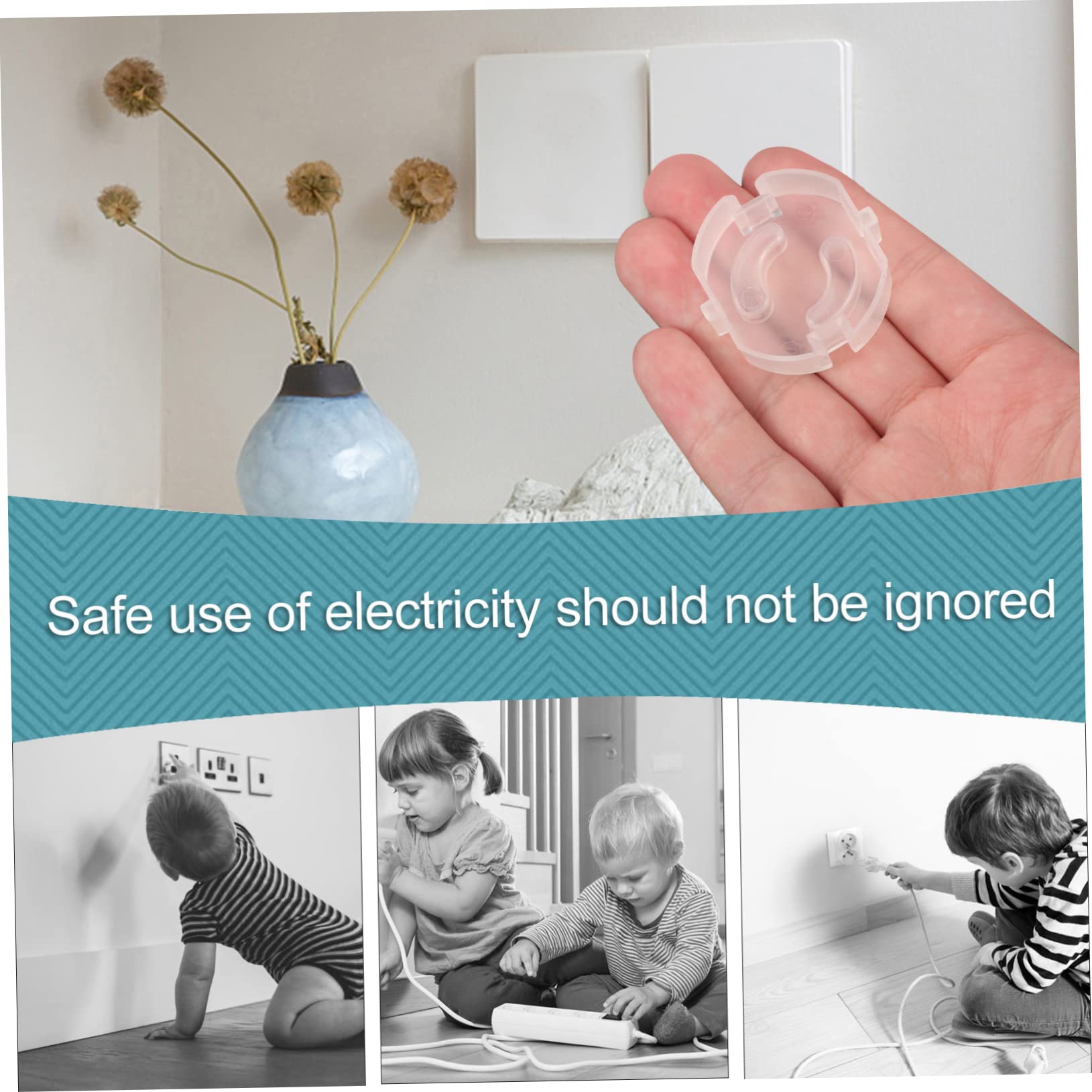 Toyvian 80 Piezas Cubiertas De Enchufe Eléctrico Cubiertas De Enchufes Eléctricos Cubiertas De Enchufe De Seguridad De Corriente Enchufes De Plástico Cubre Cubiertas De Salida Tomas