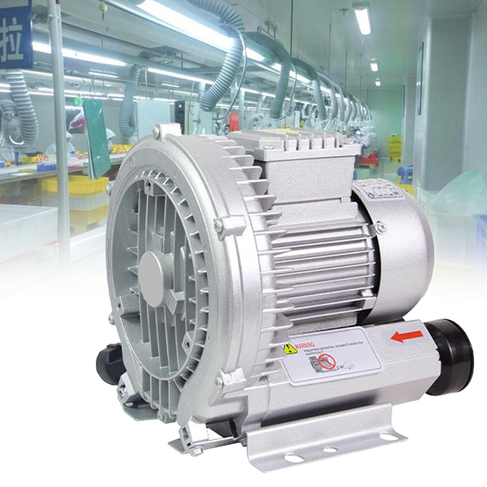 Pompe à air électrique 250W à haut rendement pour ventilation d'usine et traitement d'eau