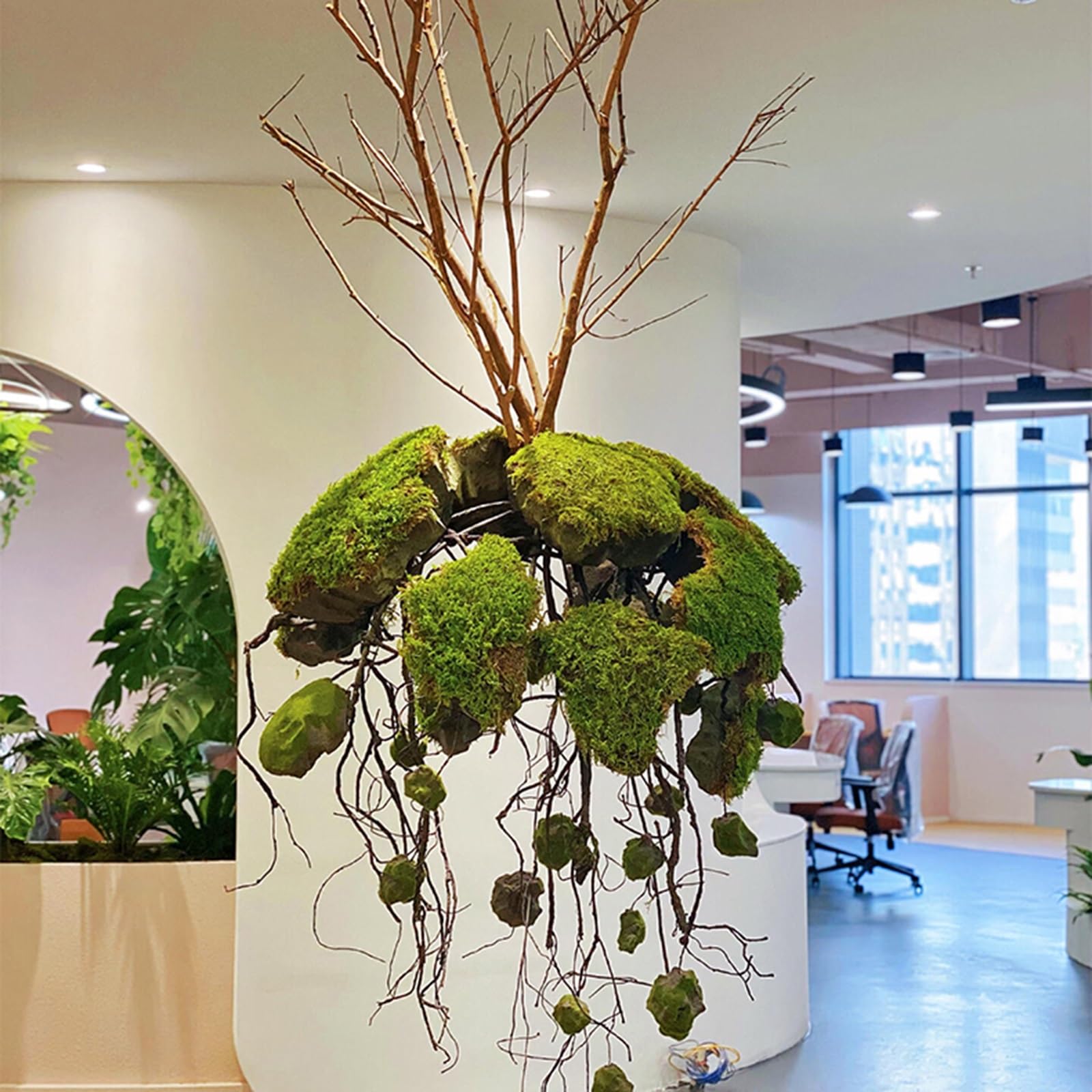 Pianta di edera finta da appendere, verde decorativo da parete per bagno, cucina, camera da letto, pianta rampicante artificiale per decorazione domestica, viti dall'aspetto naturale, 0,8 m