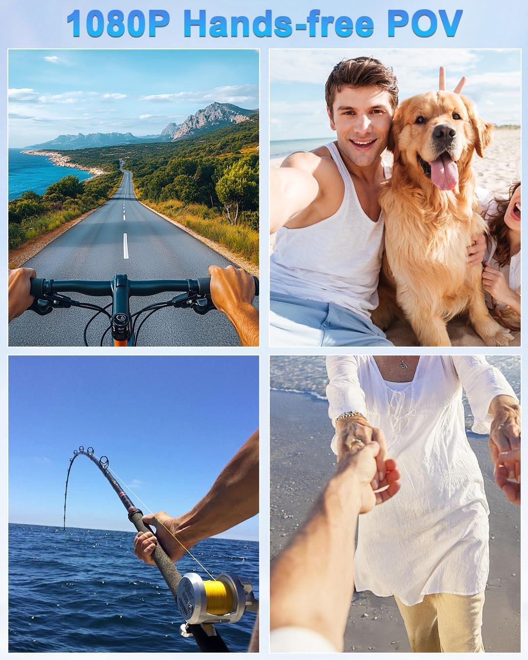 2K POV Camera, Mini Body Cameras with Audio and Video Recording, Action Camera with App Cotrol, Thumb-Sized Portable Wearable Cam, Helmet Cam for Cycling, Motorcycle, Chest Camera with 64GB