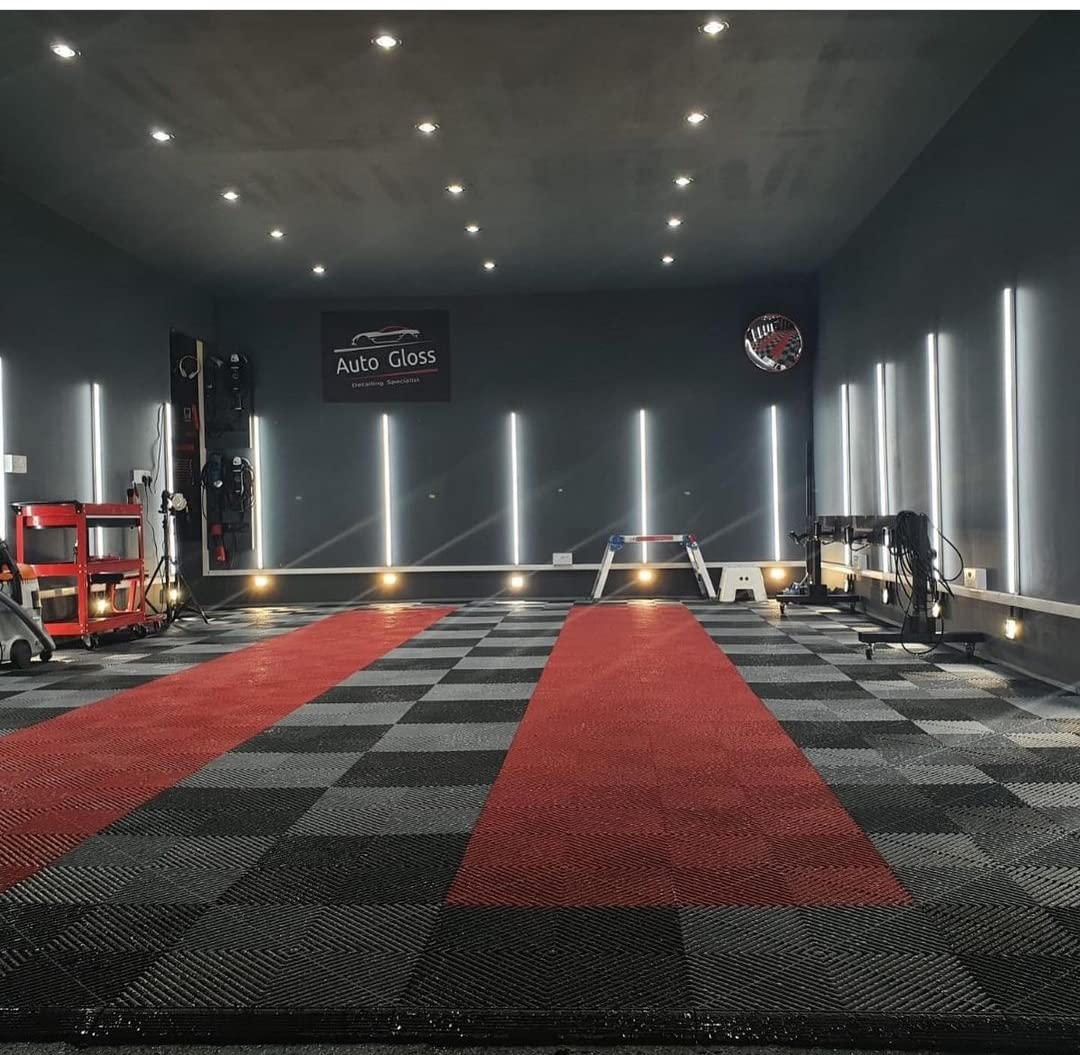 Barre led illuminazione pareti garage lucidatura auto detailing carrozzeria luce laterale verticale