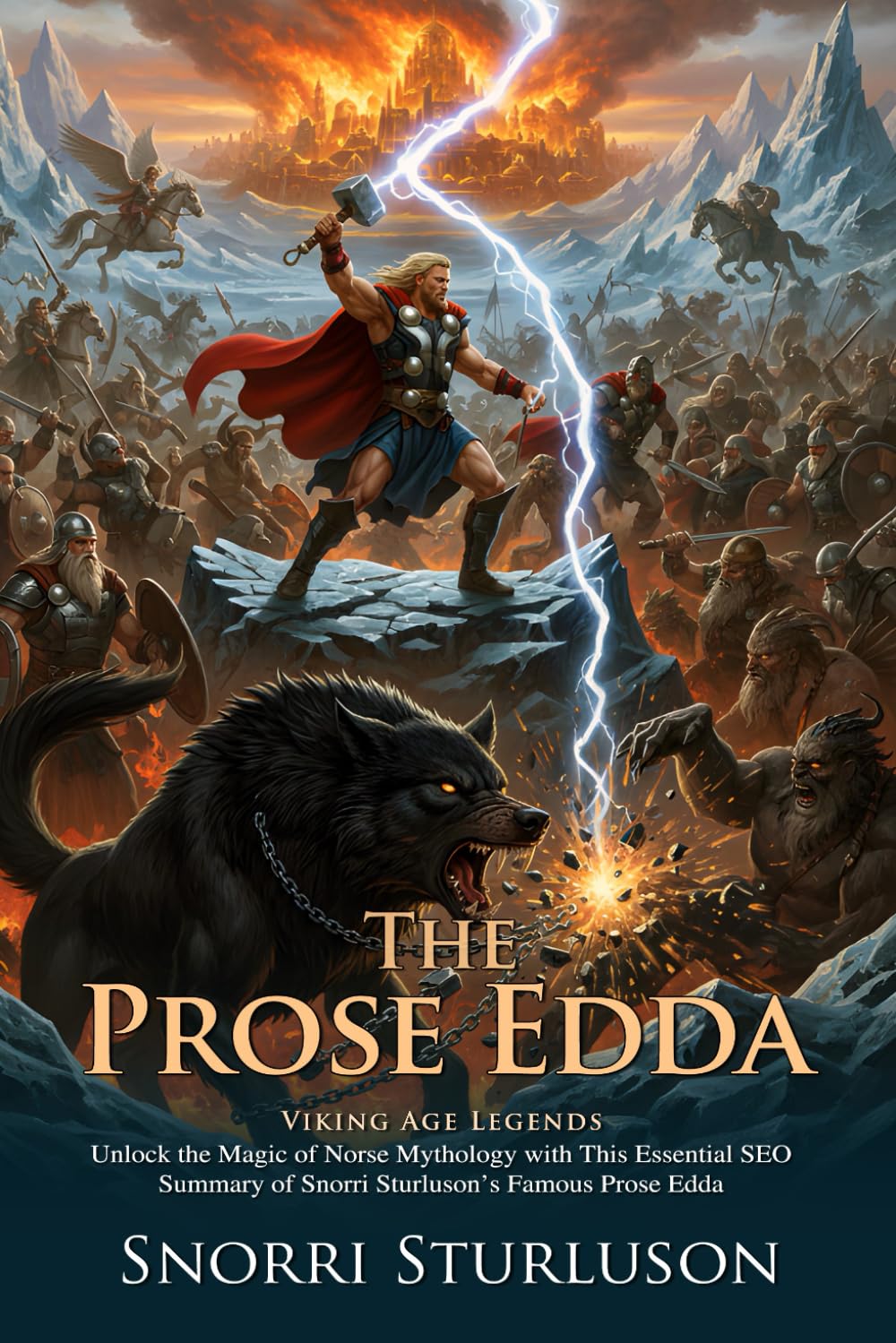 The Prose Edda: Norse Mythology Tales of Odin Thor and Loki: Epic Tales of Viking Heroes - Illustrated with Biography and Commentary
