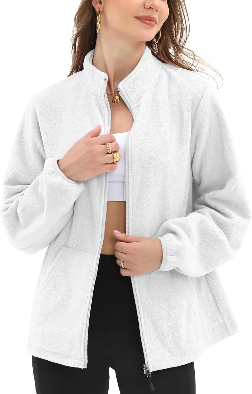 Argstar Women's Fleece Jacket with 6 Pockets (XS-2XL) - Image 7