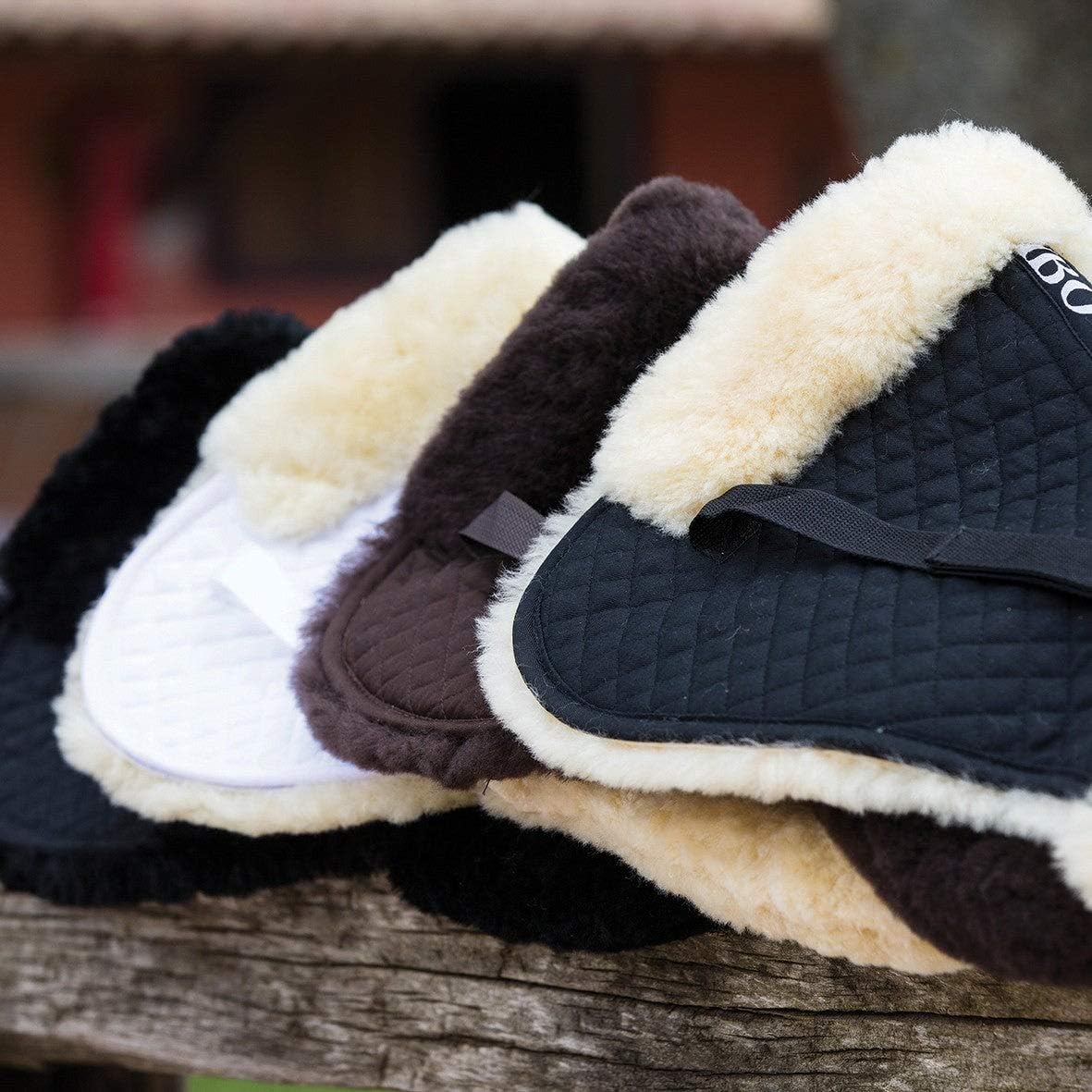 Rambo Sheepskin Half Pad Pony White