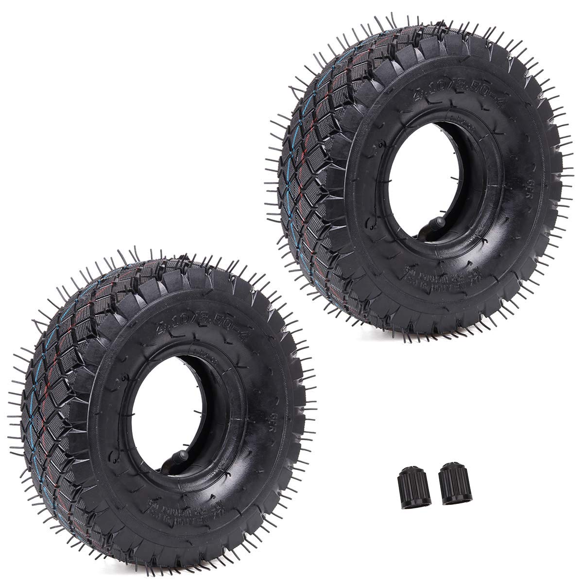 Buy Set of 2 4.10/3.504 Tire + Inner Tube with Bent Valve Stem