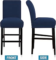 Vista 11 de Flamingo P Bar Stool Covers with Backs Bar Stool Seat Covers Barstool Covers Slipcovers Counter Height Bar Stool Chair Covers Removable Washable for