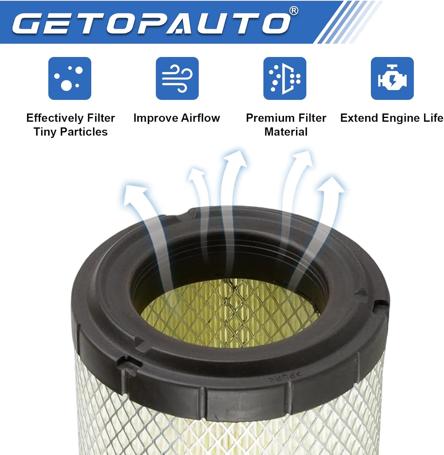 P828889 & P829333 Air Filters Set Compatible with Fleetguard Donaldson Kubota SVL90 SVL90-2 Case(set of 2)