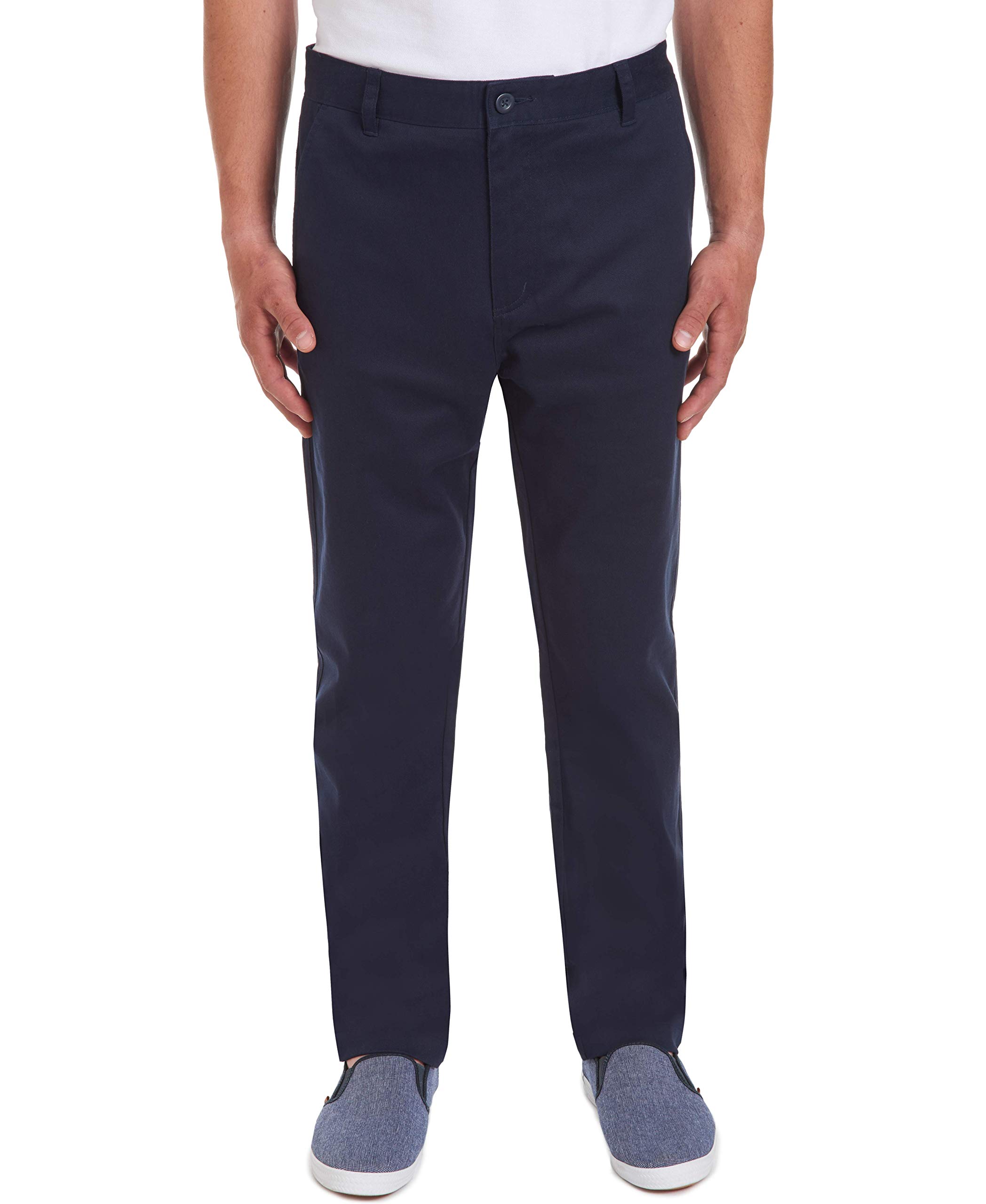 Nautica Young Mens Uniform Flat Front Stretch Twill Pant