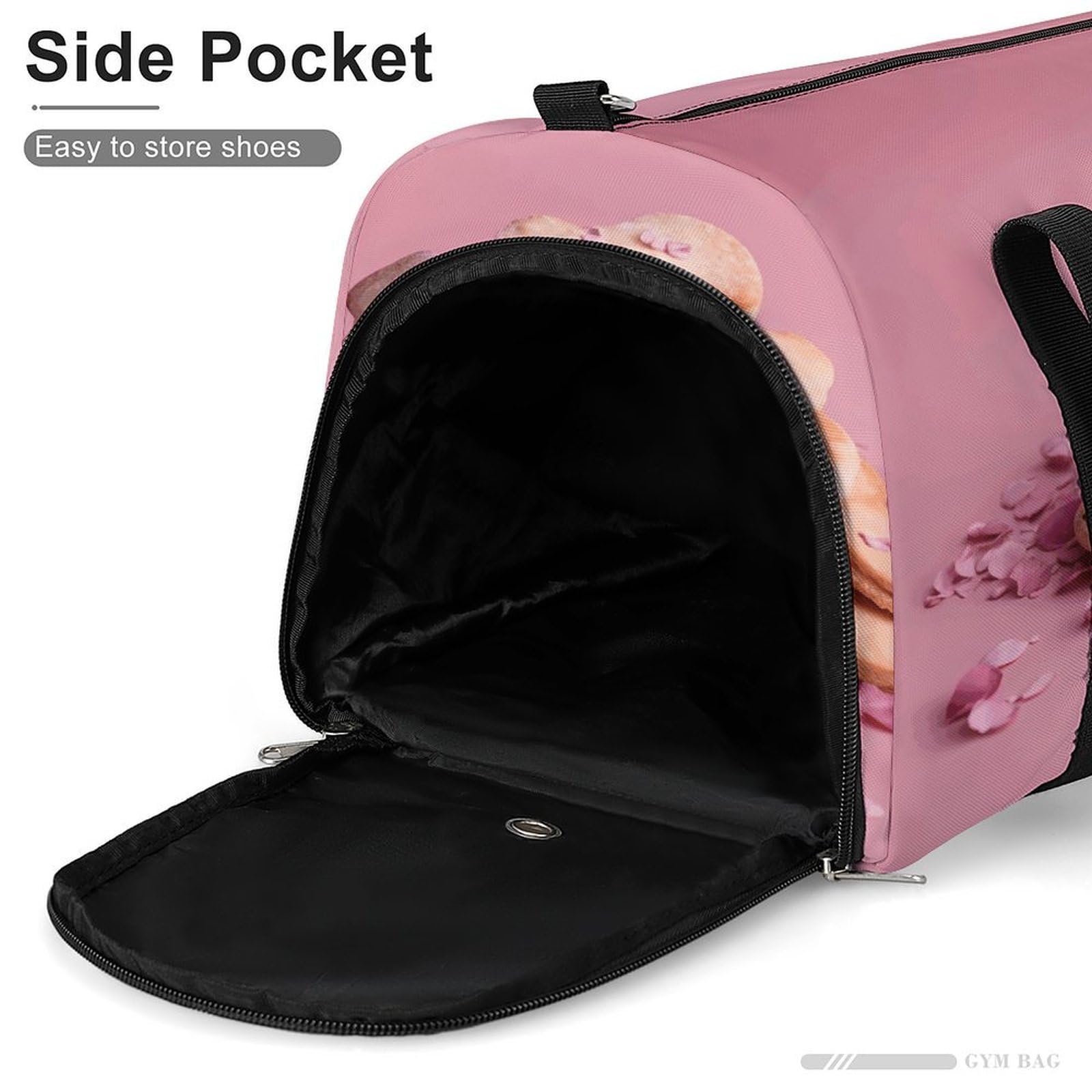Bolsa de gimnasio ligera para alimentos, bolsa de viaje con compartimento para zapatos, bolsa de gimnasio para mujer, para pasar la noche, fin de semana, yoga, gimnasio, viajes de negocios, deportes y