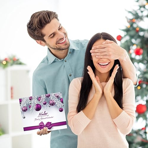 Miniatura 6 de Naler Calendario de Adviento de joyería 2025, kit de fabricación de pulseras de Navidad para hacer collares, regalos de calendario de Adviento para