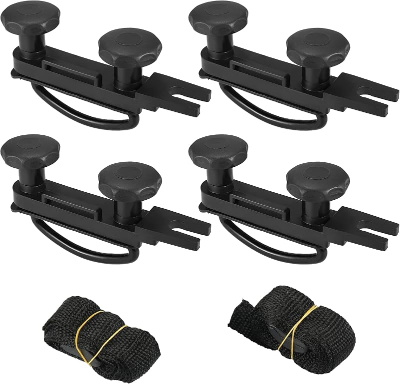 X AUTOHAUX 4 PCS Caja de Techo Universal Abrazaderas de Pernos en U Pernos de Portaequipajes de Carga en el Techo de 83 mm de Ancho Interno con 8 Tuercas de Seguridad y 2 Correas Pernos de Hierro de Montaje de Portador de Carga para 40 mm de Grosor | Pernos para portaequipajes de carga, ancho interno de 83 mm, con 8 contratuercas y 2 correas, accesorio de montaje para portaequipajes de carga, pernos de hierro