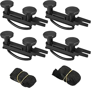 X AUTOHAUX 4 PCS Universal Roof Box U Bolt Clamps Rooftop Cargo Carrier Rack Bolts 83mm Internal Width W/ 8 Lock Nuts and 2 Straps Cargo Carrier Mounting Fitting Iron Bolts for 40mm Thick