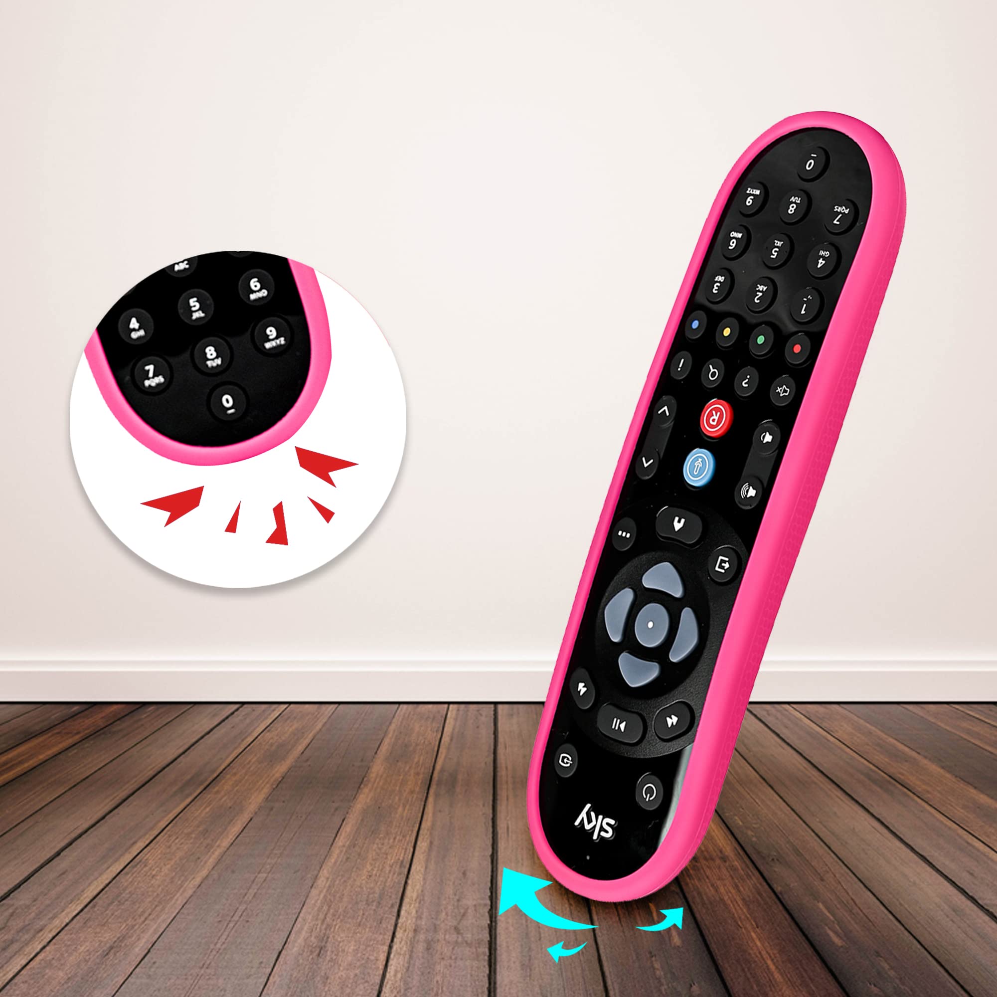 2 pezzi Custodia Telecomando Compatibile con Sky Glass Remote, Guscio Telecomando per Sky Q Voice EC101/Non-Touch/Touch/Mini/Box/Silver EC101 EC060 EC055 EC050 Remote Cover