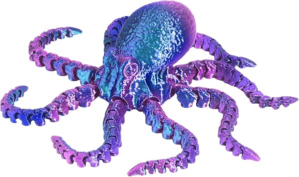 Uptopus 3D-Druck Gelenkspielzeug mit Oktopus-Figuren sensorisches Meerestier-Modell zum Sammeln lustiges Schreibtischspielzeug f r Stress