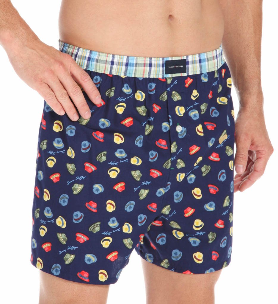 Tommy Hilfiger Men's Fedora Print Woven Boxer