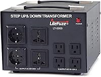 Vista 13 de LiteFuze Serie LT Transformador Convertidor de Voltaje Step Up/Down de 2000 Vatios - 110 V a 220 V / 220 V a 110 V Convertidor de Potencia - Cable