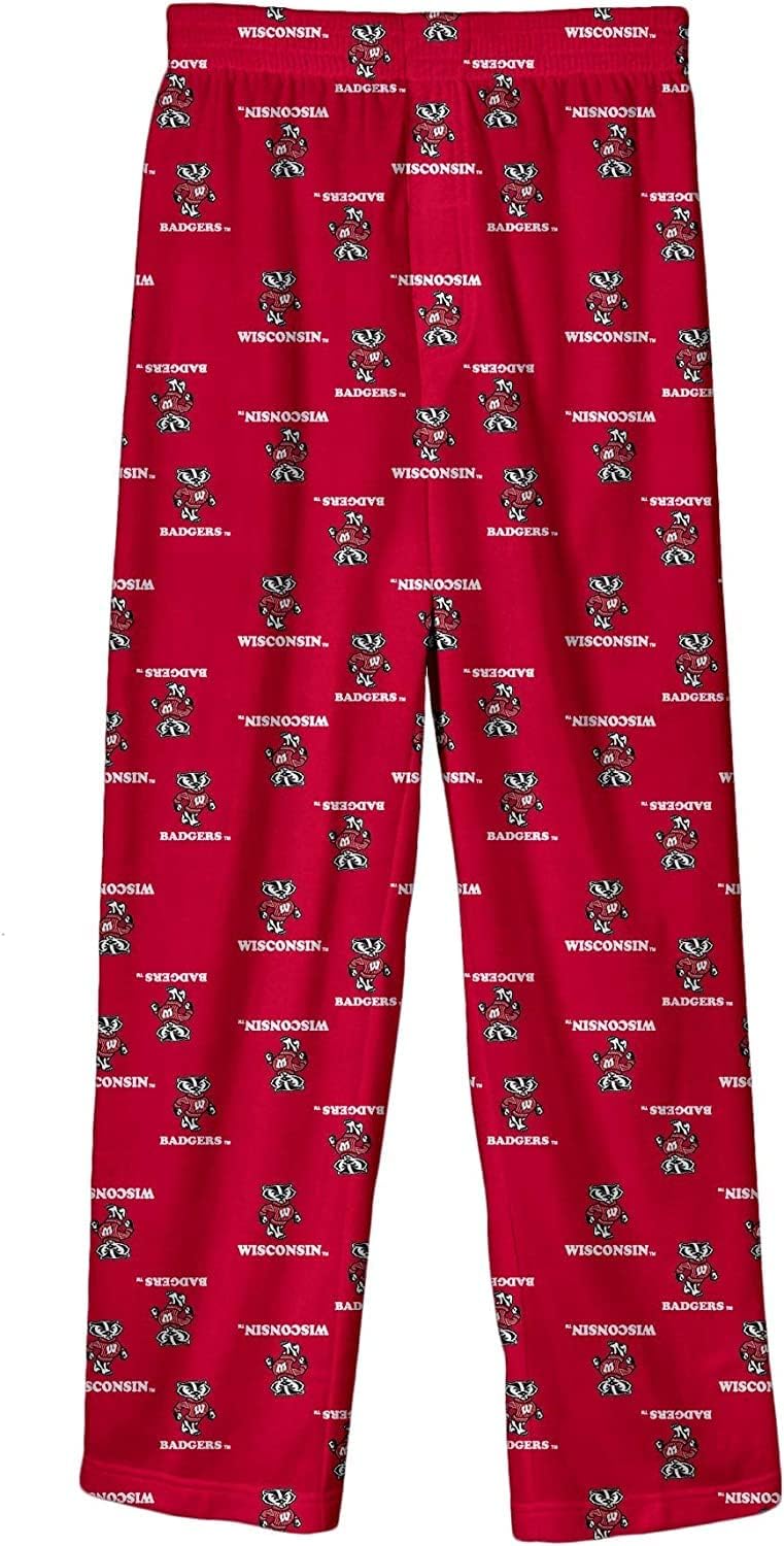 Wisconsin Badgers Outerstuff Red All Over Youth Pajama Pants