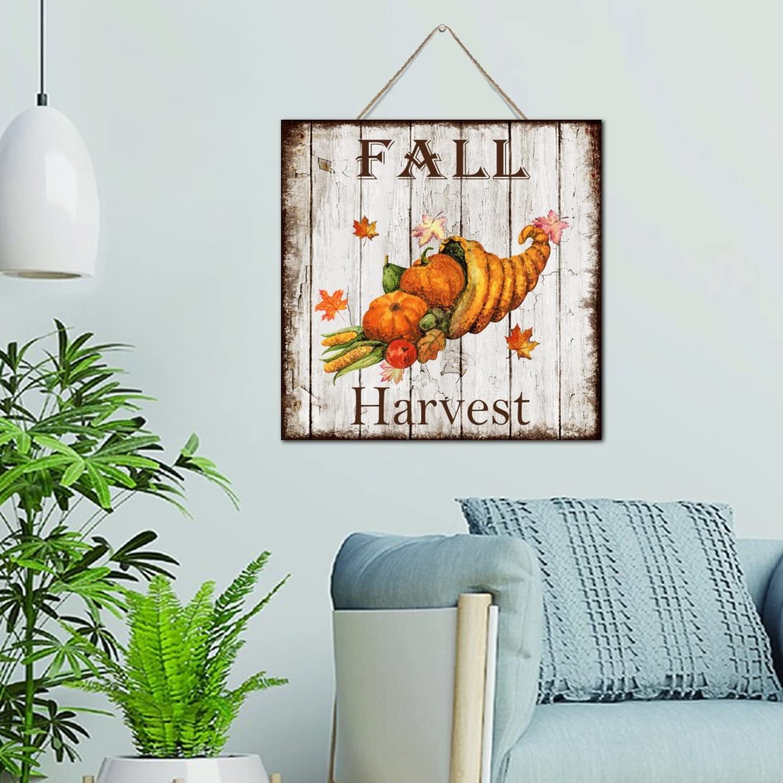 Plaque en bois de ferme Thankful Grateful pour salon chaleureux