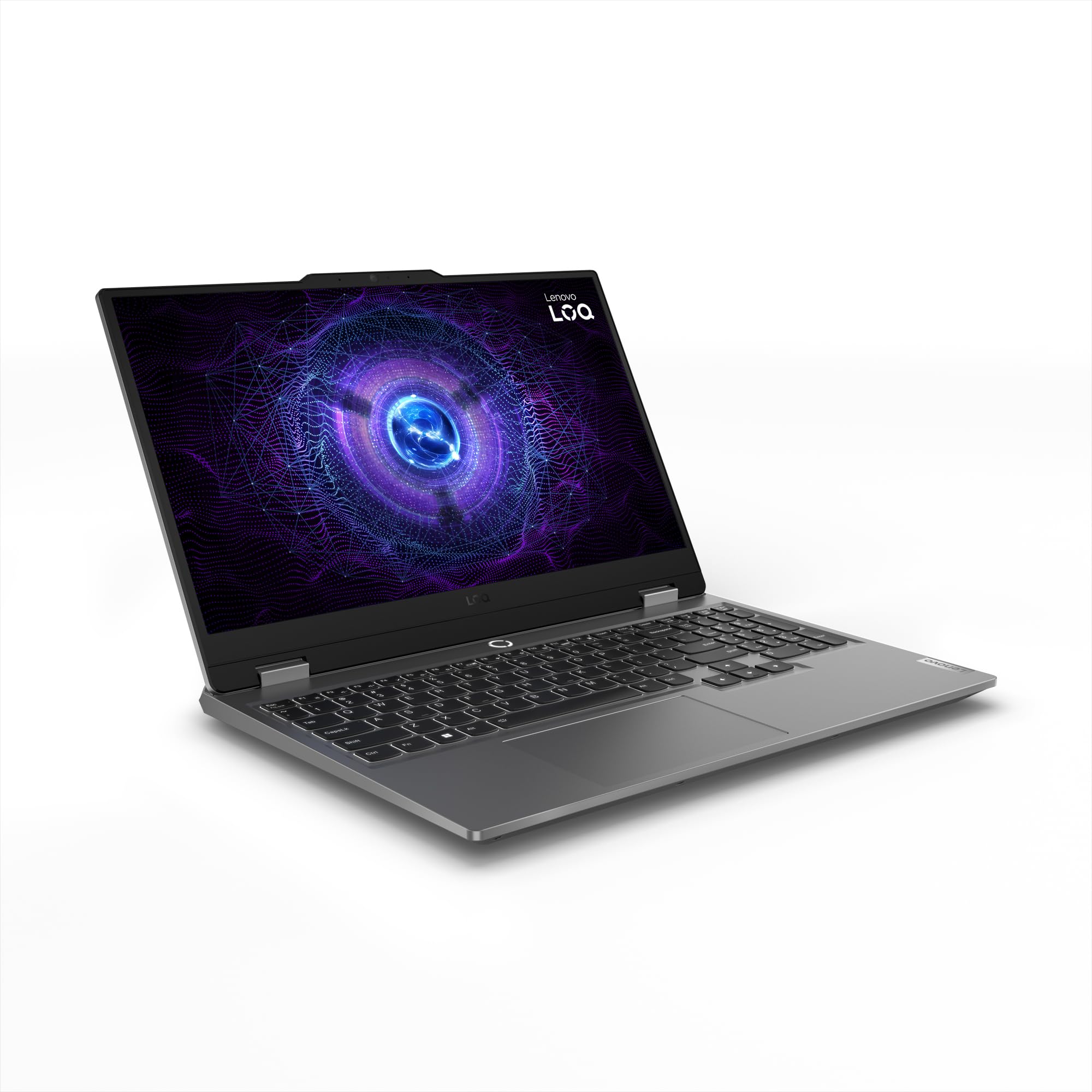 Lenovo LOQ 15IAX9 - Ordinateur Portable Gaming 15.6'' FHD 144Hz (Intel Core i5-12450HX, RAM 2x12Go, SSD 512Go, NVIDIA RTX 4060 8Go, Windows 11 Home) Clavier rétroéclairé AZERTY - Gris