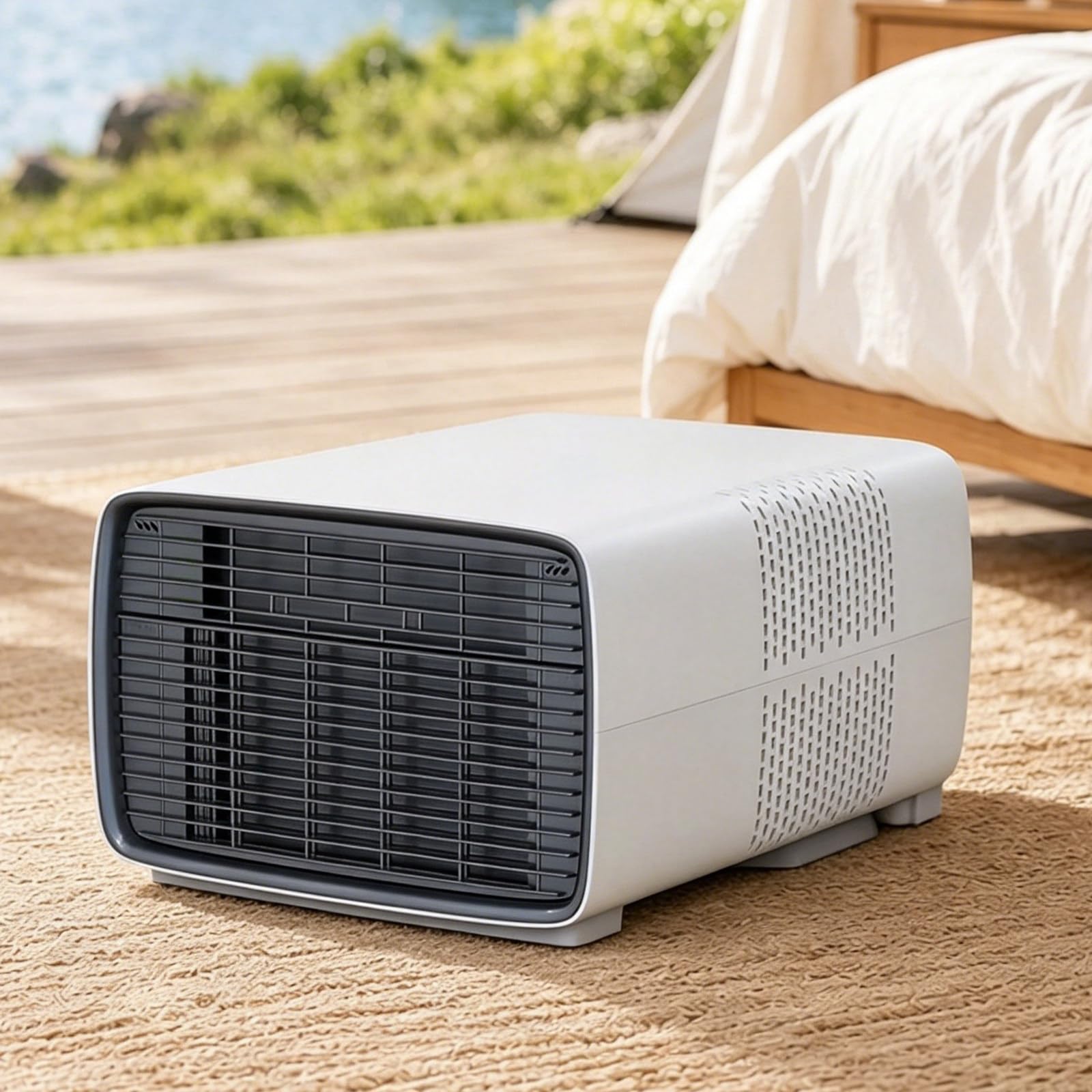 Portable AC Unit for Camping – 2700 BTU Compact Air Conditioner with Real Compressor, 280W Low Wattage, 45dB Silent Sleep Mode, 12H Timer & Remote Control, for Tent, RV, Boat