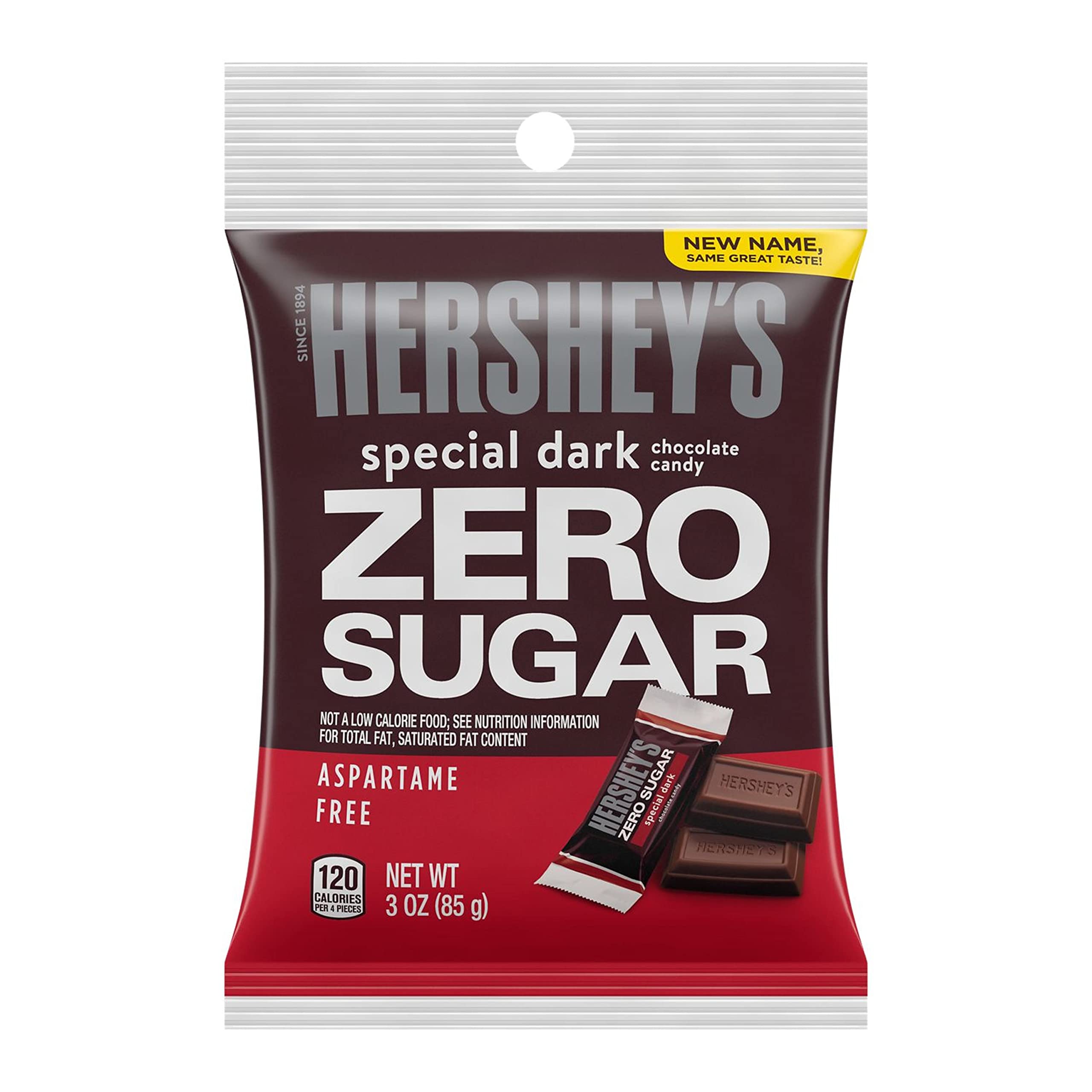 HERSHEY'S SPECIAL DARK Mildly Sweet Sugar Free Chocolate Candy Bars