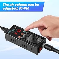 Vista 7 de Estación de soldadura de aire caliente SMD soldador Rework Digital Display Heat Gun