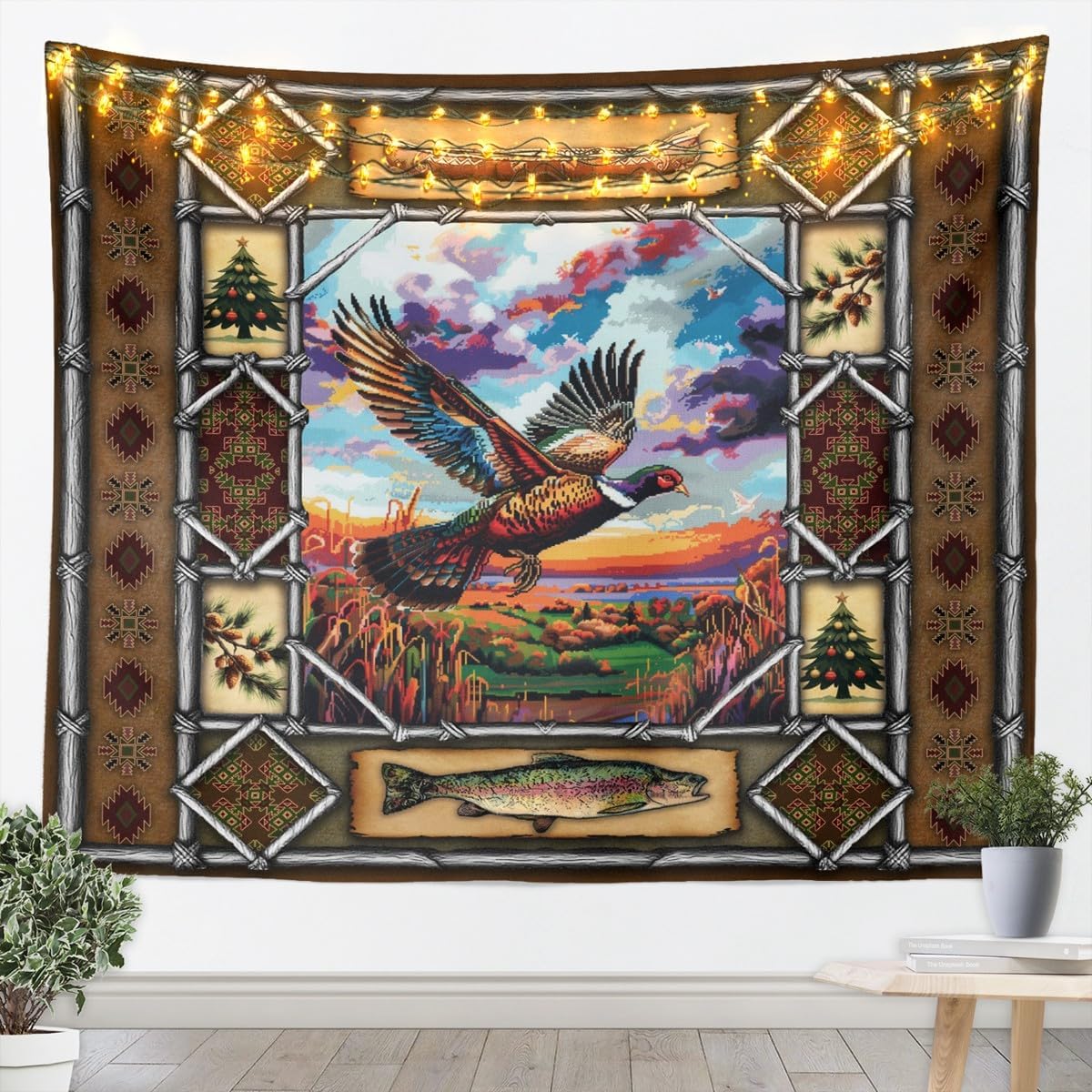 Feelyou Western Southwestern Aztec Tapestry Wall Art image 4