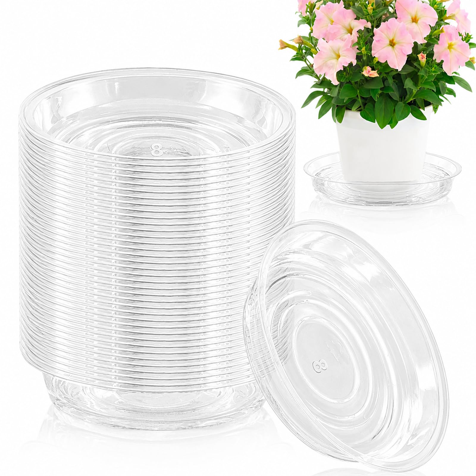 Plant Saucers - 20 Pack for Drainage -31 Plant Saucers - 20 Pack for Drainage -31