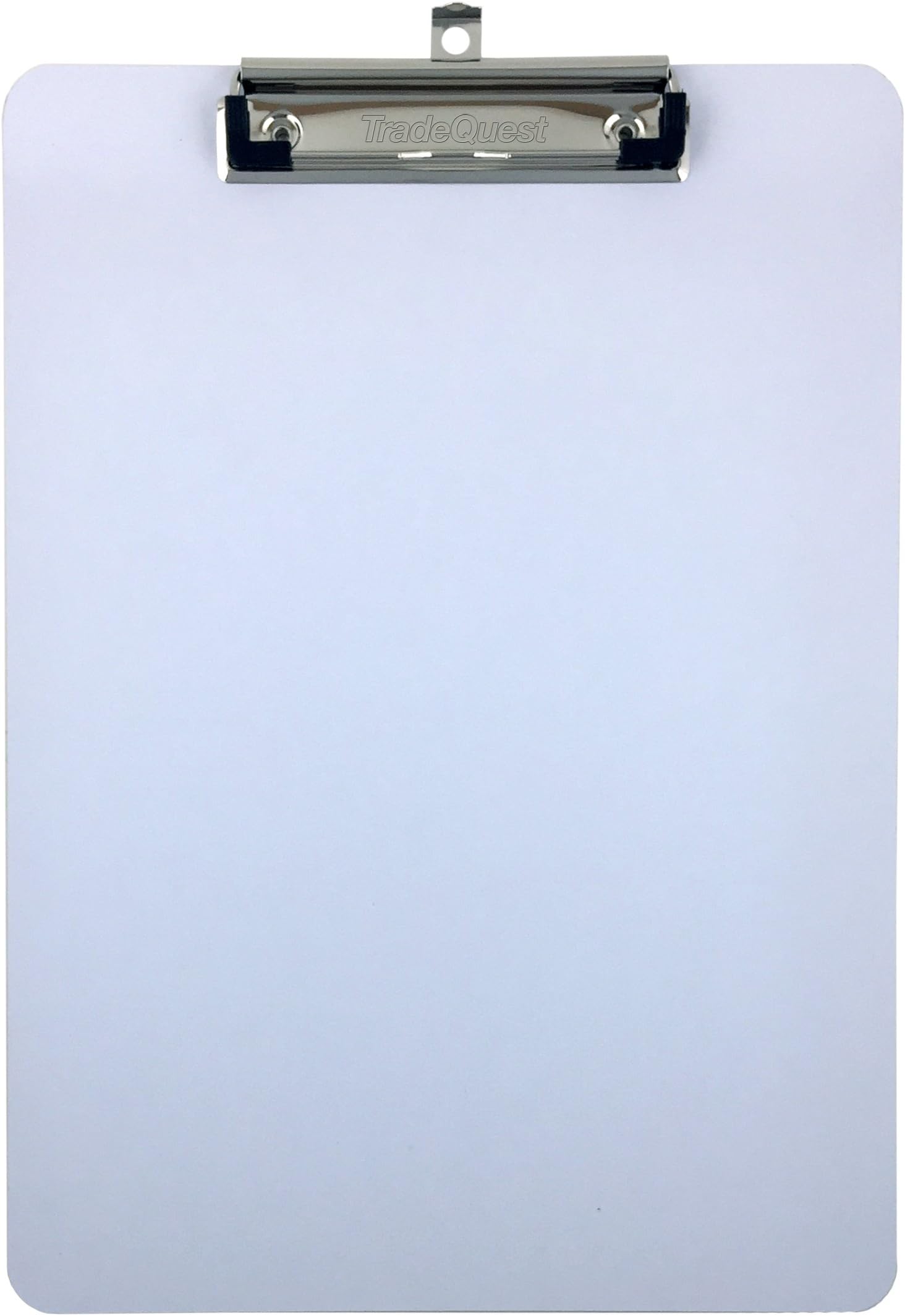 Clipboard Dry Erase Surface 9'' x 12.5'' Letter Size Low Profile Clip Whiteboard (Pack of 30)