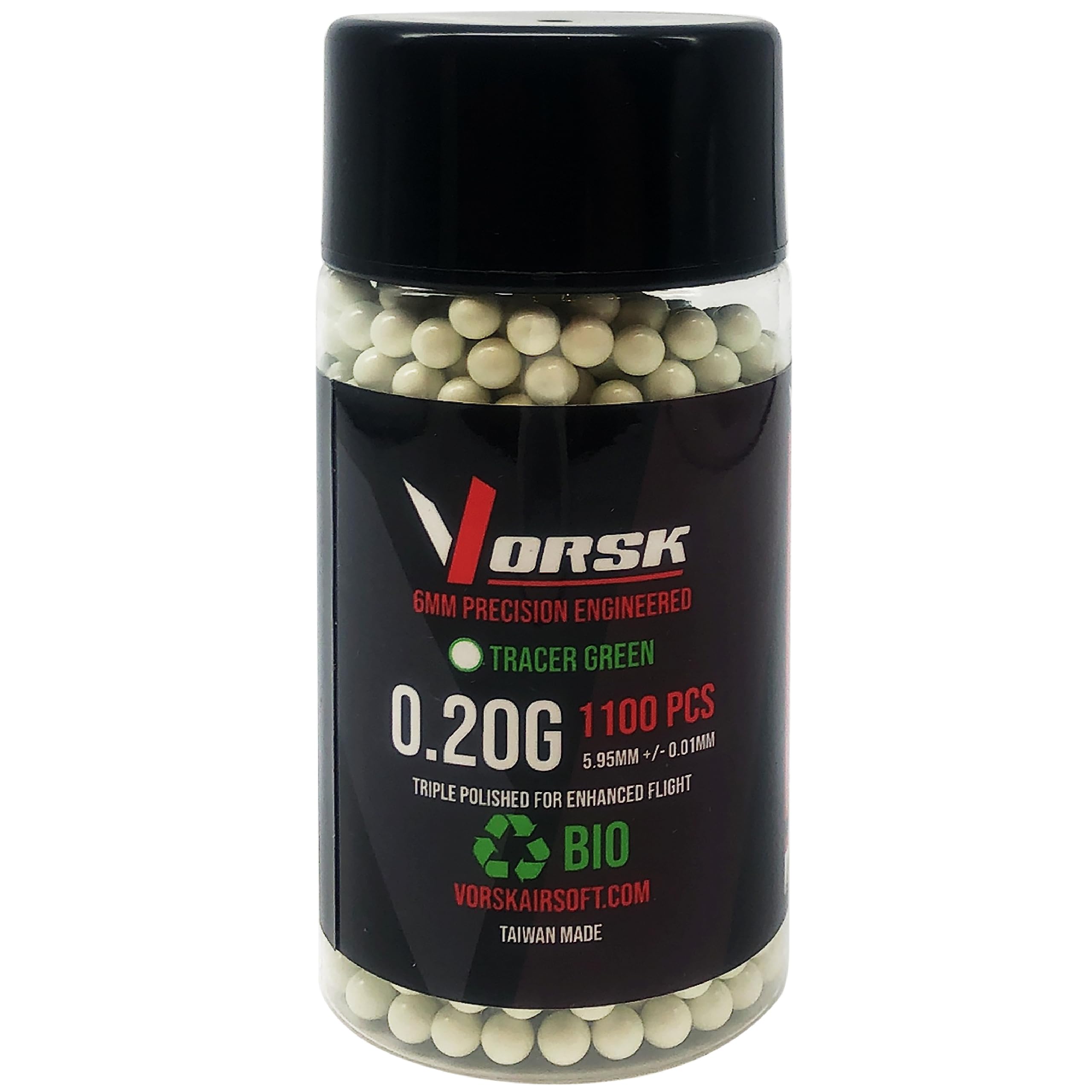 Tracer BBs - 0.20g - Green - Biodegradable