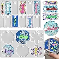 Vista 1 de RESINWORLD Tumbler Name Tag/Plate Silicone Molds for 20oz/30oz & 40oz Lid