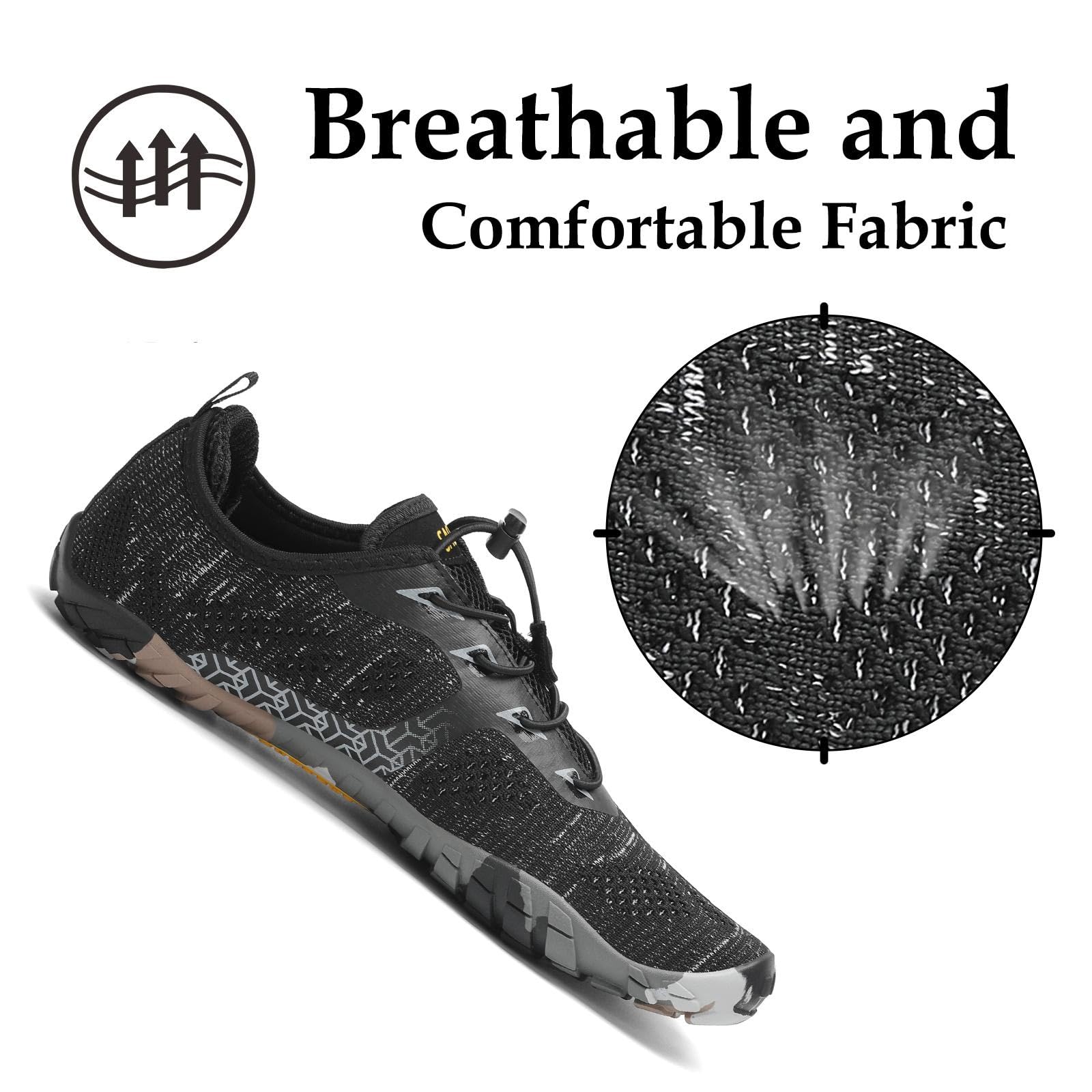 SAGUARO Scarpe Barefoot Minimaliste Uomo Donna - Scarpe Scogli Leggere Traspiranti Antiscivolo - con Padelle Larghe e Zero Gocce