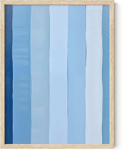 Miniatura 62 de HAUS AND HUES Arte abstracto moderno para pared, arte de sala de estar azul y verde, obra de arte moderna para paredes, imagen minimalista para sala