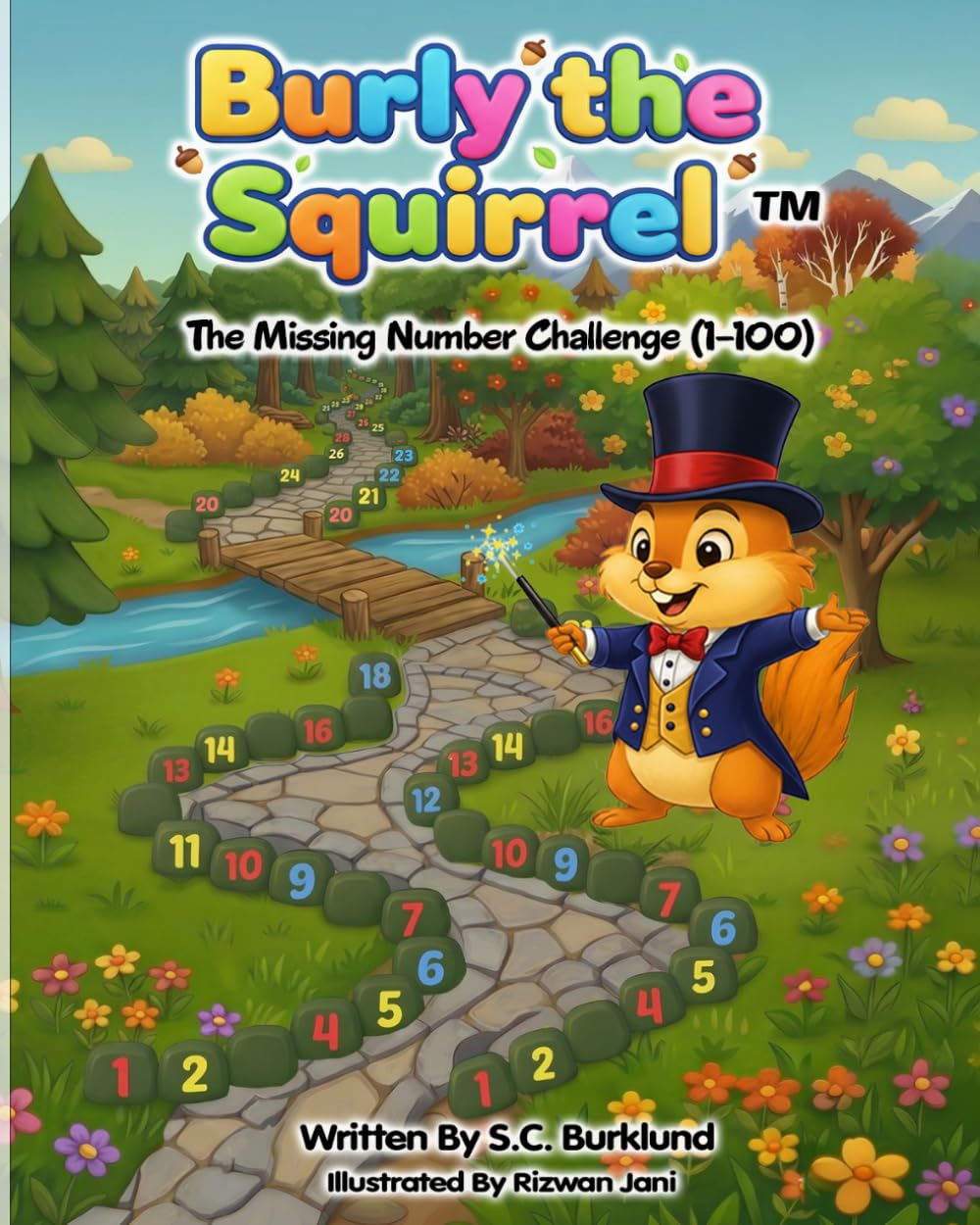Burly the Squirrel: The Missing Number Challenge (1-100) (Burly the Squirrel: The Counting Game)      Paperback – Large Print, March 28, 2026