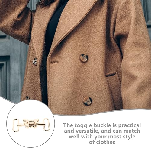 Miniatura 8 de EXCEART cinturón de metal hebilla de palanca de metal coser en clips de cierre de abrigo clips de palanca de vestir hebillas de cintura soporte de