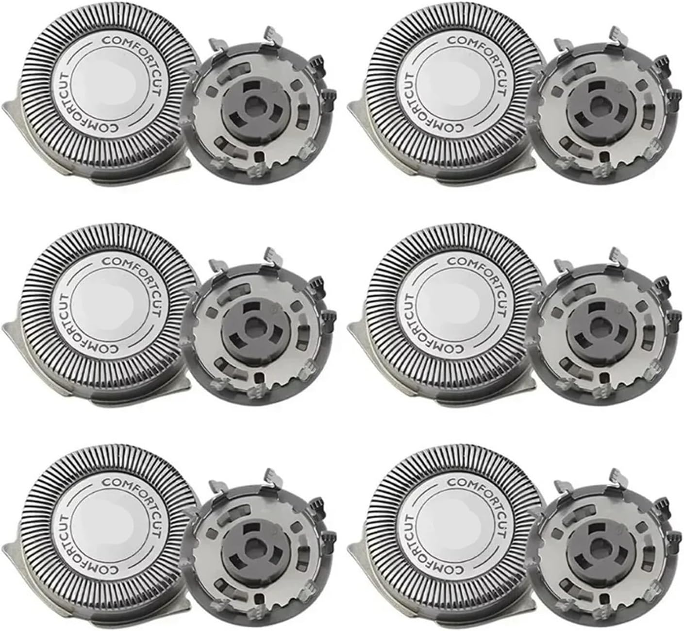 シェーバー交換ヘッド 2/4/6個、Philips 550 S520 S510 SH30/5 S5000 ウェット/ドライ刃ヘッドア