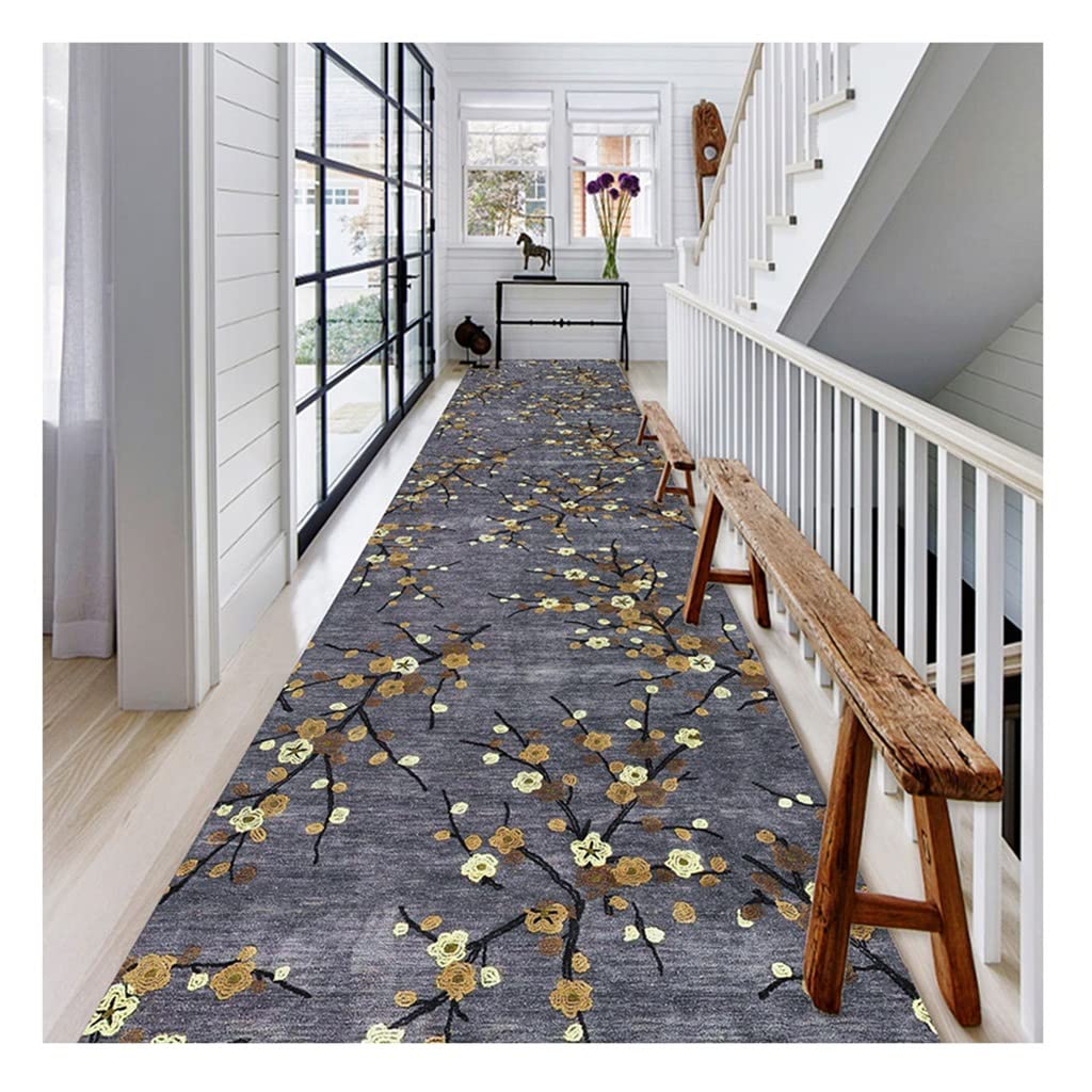 WXYZRunner Rug Carpet Brown Runner Rug, Soft And Comfortable Microfiber Rug, Indoor Hallway Mat (Size : 140x900cm)