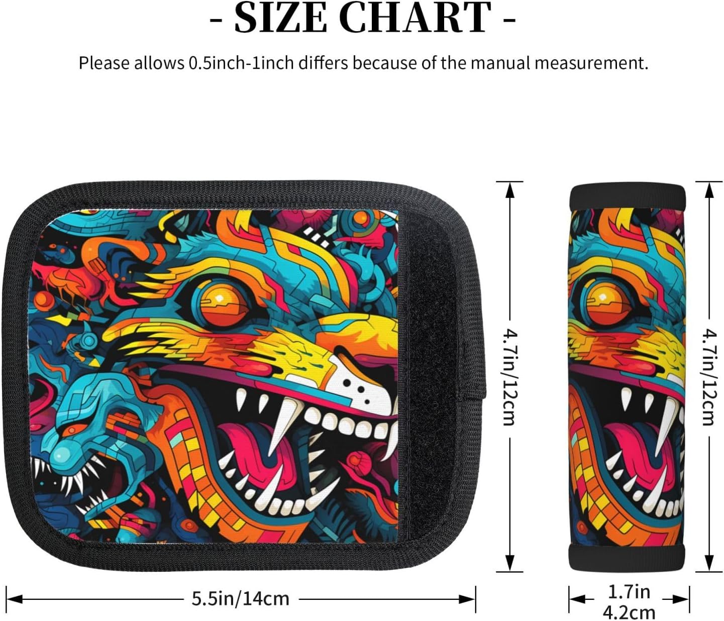 Monsters Printed Suitcase Handle Cover - wear-Resistant Trolley Cover, a Must-Have for Travel image 4