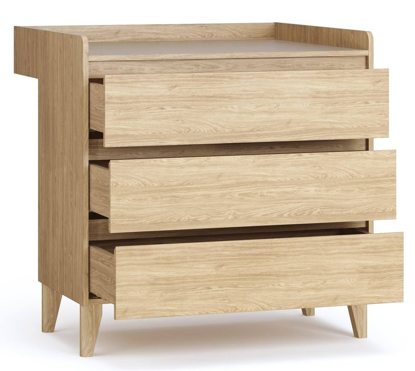 QMM Babyzimmer Kinderzimmer Maya komplett Set B Kleiderschrank Kommode Wickelaufsatz Bett