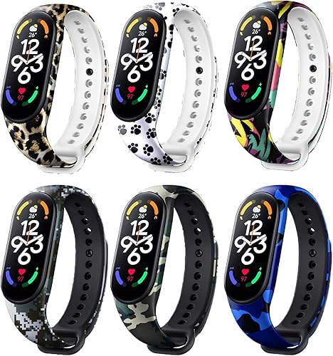 Correas de repuesto para Mi Band 7 correas compatibles con Xiaomi Mi Band 7 accesorios de reloj inteligente pulsera colorida para mujeres y hombres