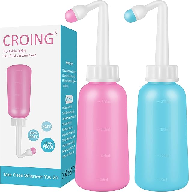 CROING 2 pcs Travel Bidet Bottle (350ML)