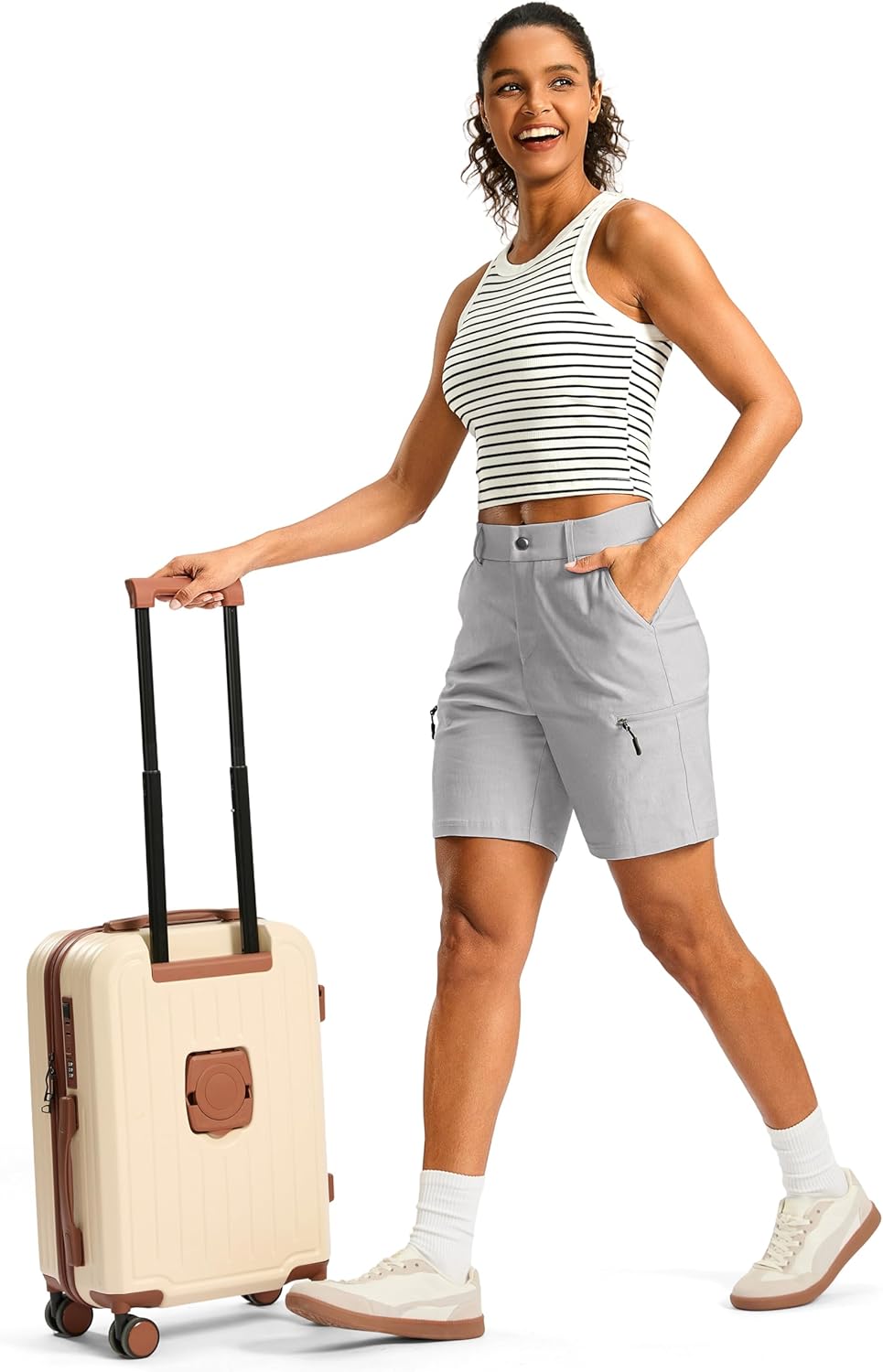 G Gradual Women's 7" Hiking Cargo Shorts Quick Dry Lightweight Golf Outdoor Work Summer Travel Shorts with Pockets - Image 6