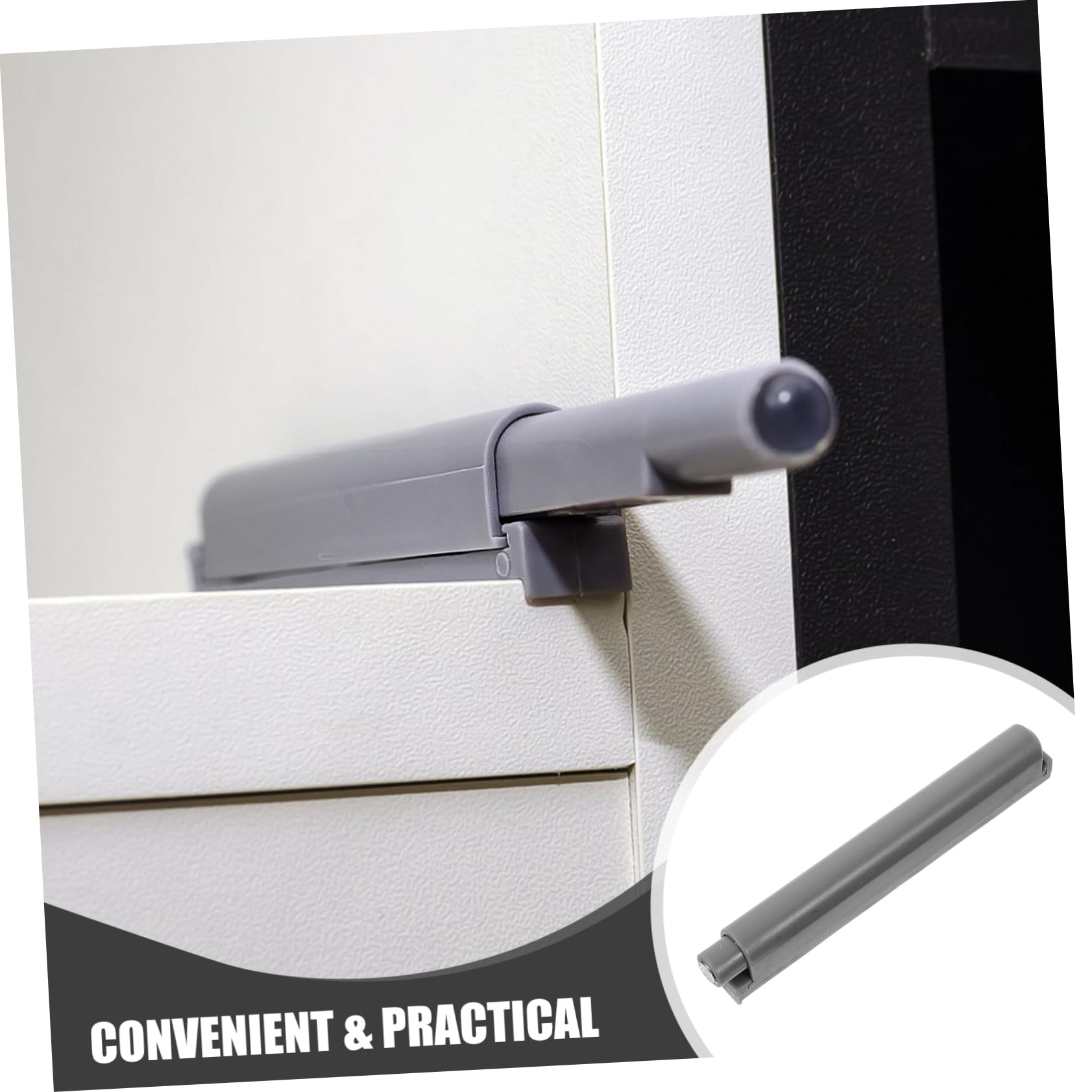 HOMOCONO Cabinet Door Buffer Tools 4 Pack Soft Closing Hinges Impact-Resistant Design for Easy Install