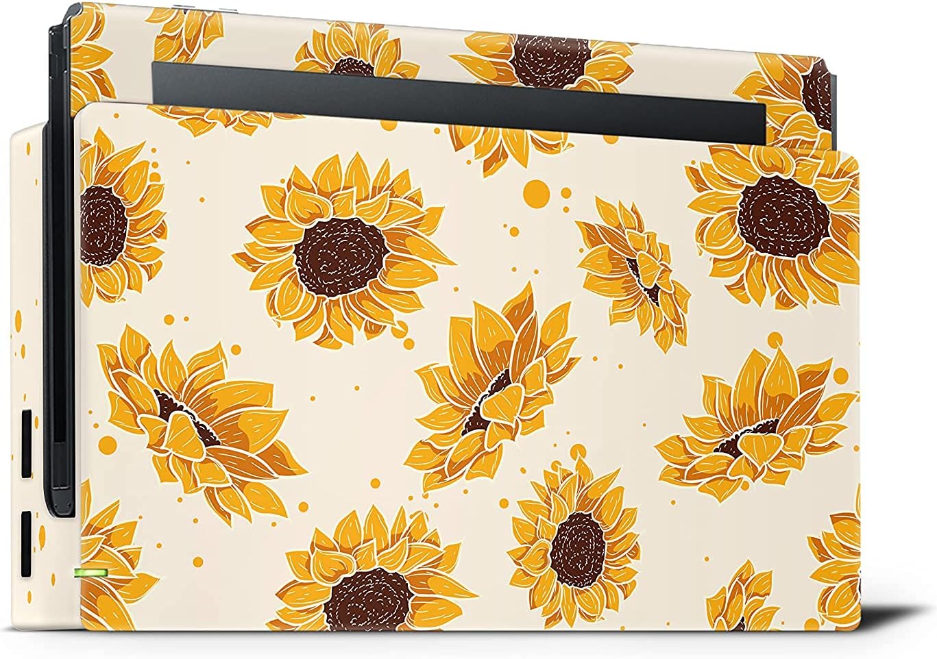 Tacky Design Sunflowers Skin Compatible with Nintendo Switch Skin Wrap Cover, Yellow Skin for Nintendo Switch Stickers, Premium Vinyl 3M Full Wrap Decal (Switch (2017))