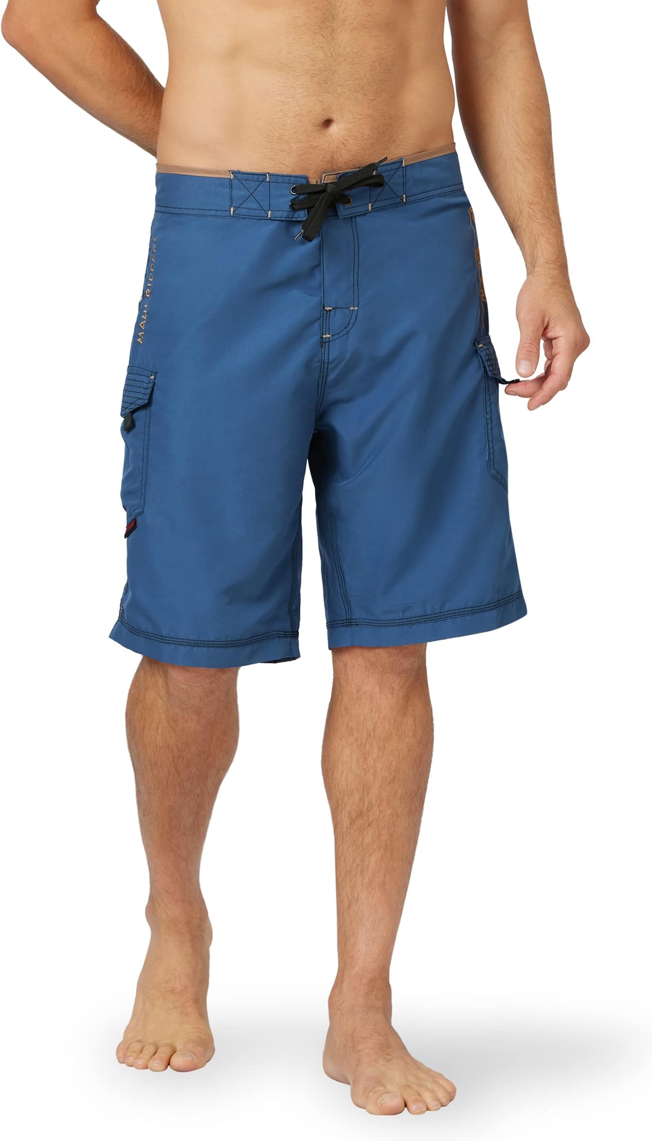 Maui RippersMen's Board Shorts Hawaiian Octo Tako (32, Navy Blue)