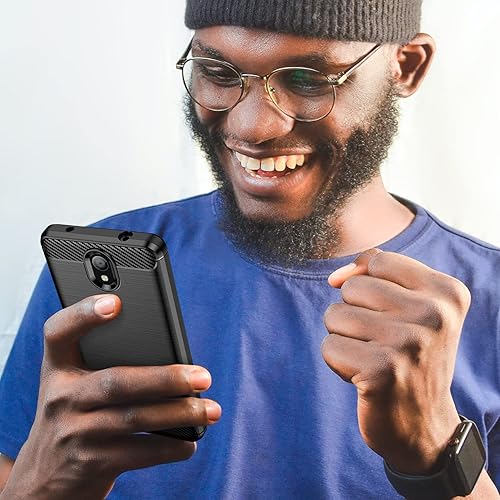 Miniatura 7 de Osophter Funda para Nokia C100 con 2 protectores de pantalla de absorción de golpes, funda protectora de goma TPU flexible para teléfono celular