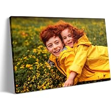 ART Custom Canvas Prints With Your Photos - Personalized Wall Prints Pictures On Canvas Framed Custom Gifts, Customized Photo for Women Men Baby Christmas Family Wedding Home Decor 8x8in