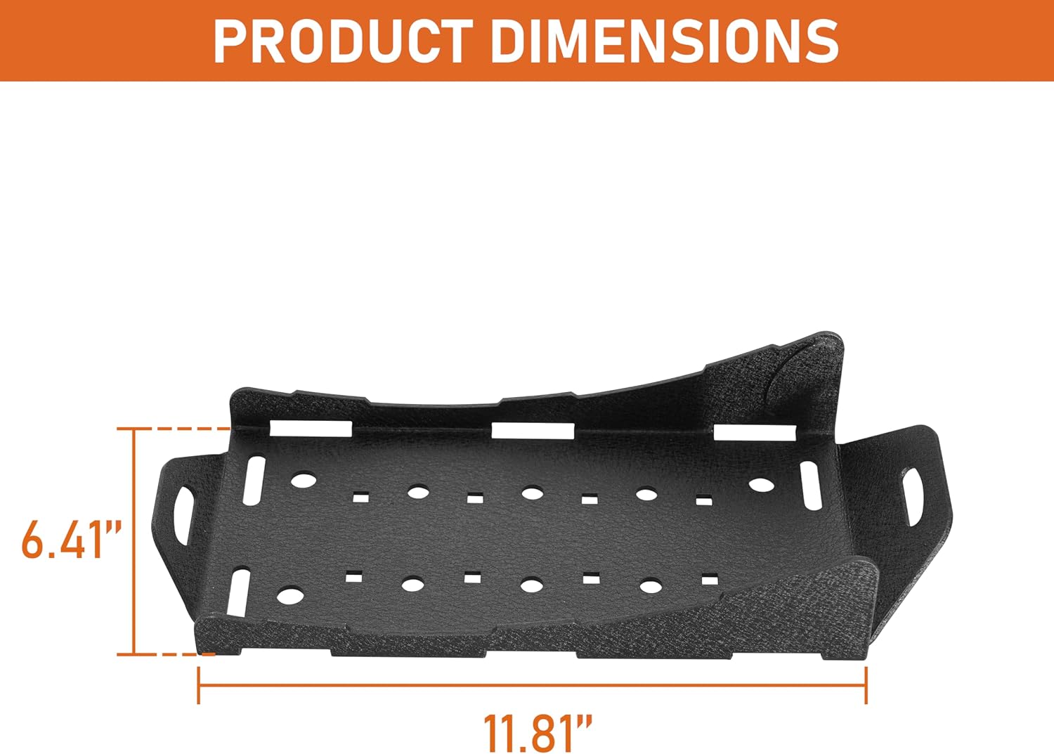 Hooke Road 2PCS Universal Fit Gas Can Spare Tire Mount Brackets, Quick Release Camping Tool Storage Racks for Rotopax Fuel Can, Water Tanks, Offroad Accessory