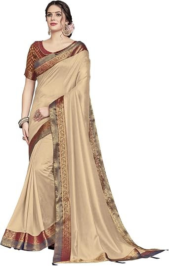 Sarees for Women Art Cotton Saree l Traditional Indian Wedding Gift Sari with Unstitched Blouse